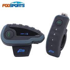 V8 Bt Interphone With Remote Controller Fm Nfc 5 Riders Bluetooth Motorcycle Intercom 1200m Intercomunicador V8 Motos In Helmet Intercom Sports Helmet Headset
