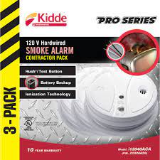 You should have both types of alarms in your house. Kidde Hardwired Ionization Smoke Alarm 3 Pack The Home Depot Canada