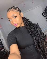 Hair Inspo By Ashley Adventure In 2020 Feed In Braids Hairstyles Two Braids Hairstyle Black Women Braided Hairstyles