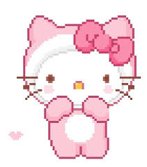 Hello Kitty Pixel Art Pattern Pixel Characters Cute Icons