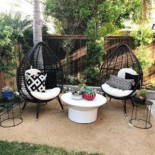 Langley Street Teardrop Patio Chair With Cushions Reviews Wayfair Small Balcony Decor Outdoor Patio Decor Balcony Decor