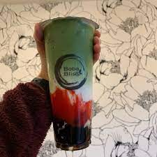 Strawberry Matcha Milk Tea Milk Tea Boba Tea Bubble Tea