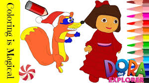 Select from 35919 printable coloring pages of cartoons, animals, nature, bible and many more. Swiper No Swiping Dora Christmas Coloring Page Dora Video Coloring Youtube