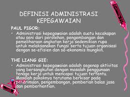 Definisi Administrasi Kepegawaian Ppt Download