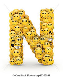 Emoticons letter n. Letter n compiled from emoticons smiles with ...