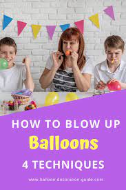Blowing Up Balloons 4 Ways Explained Step By Step Blowing Up Balloons Balloons Diy Balloon Decorations