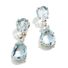 Trendy Light Blue Water Drop Cz Stone Earrings For Women Wedding Party Jewelry Cubic Zirconia Dangle Earring Brincos B5p002 Drop Earrings Aliexpress