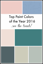 The former is a light pink hue while the latter is a pastel blue/purple color. Top Paint Colors Of The Year 2016 Setting For Four
