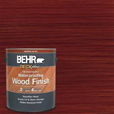 Please enter your behr color name(s) and/or colour number(s). Behr Deckplus 1 Gal Redwood Transparent Waterproofing Exterior Wood Finish 40201 The Home Depot