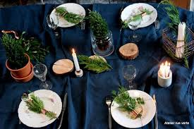 My Home Ma Table De Noel Duo Cuivre Sapin Table De Noel Table De Fete Noel