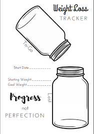 Printable Weight Loss Journal Printable Weight Loss Graph