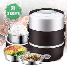 2l 3 Layer Portable Lunch Box Mini Electric Rice Cooker Steamer Meal Thermal Heating Automatic Food Contai Best Rice Cooker Rice Cooker Steamer Steamer Recipes