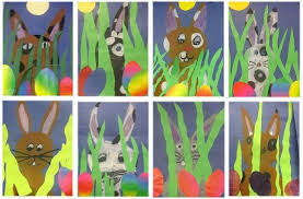 Kunstunterricht 2015 2016 Ostern Grundschule Ostern Zeichnung Kunstunterricht