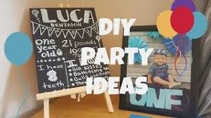Whether you are fretting about putting up the 1st birthday party decorations at home or figuring out other aspects related to the party, the best way to bring things under your control is to make a checklist. Baby Boy S First Birthday Diy Ideas Youtube