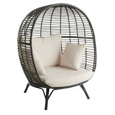 Stylish and fashionable design perfectly decorates your garden and also adds a touch of elegant charm to. Wilko Garden Snuggle Egg Chair Rattan Effect Wilko