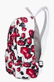 Black Backpack With Red Roses Jeffrey Campbell Red Rose Backpack Fashion Cute Backpacks Red Roses
