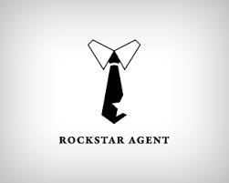 Black And White Rockstar Logo Rockstar Agent By Endofgeneric Web Design Logo Logo Design Collection Graphic Design Logo