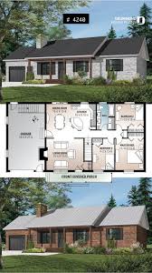 Affordable 3 Bedroom Bungalow House Plan With Kitchen Island And Garage Prairie Style Can Bungalow House Plans Traditional House Plans House Plans Farmhouse