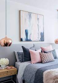 Grey Pink Blue Bedroom Blush White And Grey Bedroom Inspiration Loft Bedroom And Bathroom Ideas Bluebedroomde Home Decor Bedroom Bedroom Interior Gold Bedroom