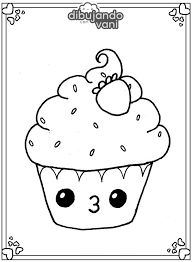 Dibujos De Cupcakes Para Colorear
