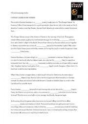 Hunger Games Catching Fire Esl Worksheet By Anabelita