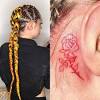 The star tattoo behind the ear is so perfect because the star itself is an easy, elementary, design. 1