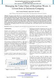 What time did you get up on new year's day? Pdf Managing The Value Chain Of Hazardous Waste A Lesson From An Indonesia Company Intan Uswatun Khasanah Academia Edu