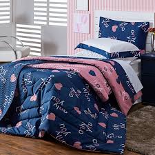 Jogo de cama 90 doraemon en la luna. Jogo De Cama Casal Lencol 4 Pecas Percal 180 Fios Only You Azul Marinho To Decorando Decorando Seu Lar