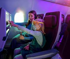 This aircraft is configured with only two classes of service where all business class seats feature 180 degree recline. Qatar Airways On Twitter Are You More Of A Food Or A Film Lover Explore Endless Entertainment And Diverse Cuisine For Both Adults And Children On Our Unrivalled Economy Class Embark On