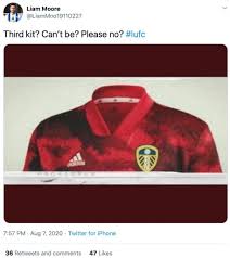 There S A Red Top Doing The Rounds As Leeds United S Third Kit For 20 21 Season Thick Accent