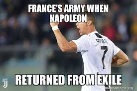 Find gifs with the latest and newest hashtags! France S Army When Napoleon Returned From Exile Cristiano Ronaldo Make A Meme