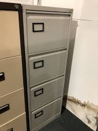 Use the shelves to store drink essentials, including wine, spirits and mixers. Used Silverline Grey 4 Drawer Filing Cabinet Wakefield Office Furniture
