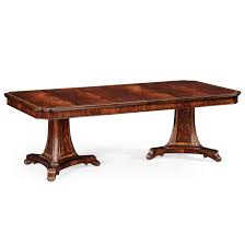 This wooden table has a square extension table top in a beautiful walnut finish. Jonathan Charles Fine Furniture Extendable Walnut Solid Wood Dining Table Wayfair