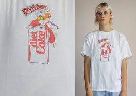 Vintage 1980s Shirt Who Framed Roger Rabbit Tshirt Diet Coke 1980s Shirts Mens Tops Shirts