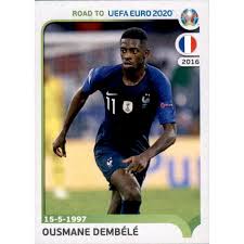 Die verletzungsunterbrechung von rabiot müsste der spanische schiedsrichter aber vermutlich noch an die nachspielzeit hängen. Road To Em 2020 Sticker 111 Ousmane Dembele Frankreich 1 49