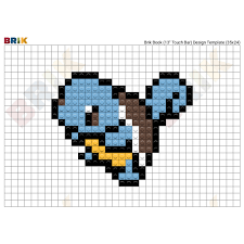 Ready to ship in 1 business day. Pokemon Squirtle Pixel Art Brik