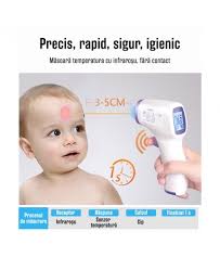 Termometru digital cu infrarosu, fara contact, functii principale: Termometru Digital Cu Infrarosu Non Contact