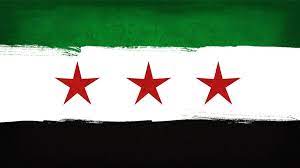 علم الثورة السورية و علم سوريا الرسمي فنكيلي syrian flag flag syria flag