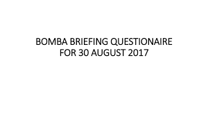 § all sprinkler pumps that protecting the high rise buildings need to consider the static pressure between the pump and the lowest sprinkler head by adding up to the above pump pressure requirement. Bomba Briefing Questionaire For 30 August Ppt Download
