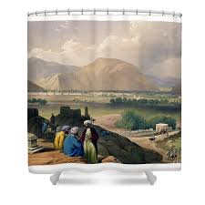 Caubul, From A Burying Ground On The Mountain Ridge, North-east Of The City, From Sketches In Afghaunistan Canvas Print by James Atkinson - Fine Art America