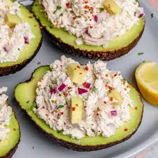 Healthy Chicken Salad Stuffed Avocados Recipe Healthy Chicken Salad Healthy Chicken Salad Recipe Chicken Salad Recipes