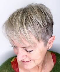For this spunky hairstyle, have your barber give you a gray to black balayage with a pink ombre. 50 Wonderful Short Haircuts For Women Over 60 Hair Adviser