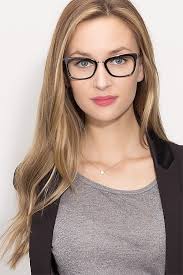 Marlene Rectangle Black Glasses for Women