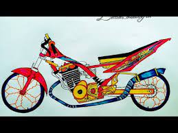 Gampang sekali pembuatan sketsa motor drag menggunakan android. Sketsa Motor Drag Vega