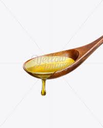 Download Wooden Spoon With Oil In Object Mockups On Yellow Images Object Mockups PSD Mockup Templates