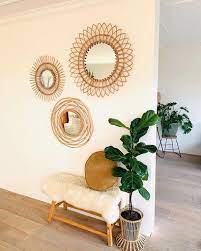 spiegel rotan bloem o76 cm da s leuk van xenos home decor home decor accessories decor