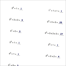 Math Worksheets Simple Exponents And Powers Of Ten Math Worksheets Powers Of Ten Free Printable Math Worksheets