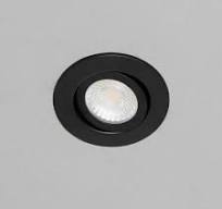 EDEN | Tri-Colour CCT | LED Tilt Adjustable Fire Rated Downlight | Dimmable 7W 700lm | IP65 | Black