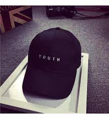 Cotton Baseball Cap Boys Girls Snapback Hip Hop Flat Hat Black C21838nylqo Youth Hats Black Baseball Cap Hats For Men