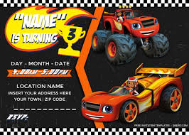 Easy, fun, unique & affordable. Free Blaze And The Monster Machines Birthday Invitation Templates For Word Download Hundreds Free Printable Birthday Invitation Templates